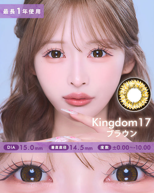 キングダム17 [Kingdom 17] DIA15.0mm 最長1年【2枚(1箱1枚ずつ)】 ブラウン 1枚目