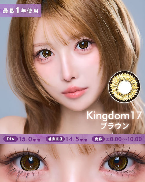 キングダム17 [Kingdom 17] DIA15.0mm 最長1年【2枚(1箱1枚ずつ)】 ブラウン 2枚目