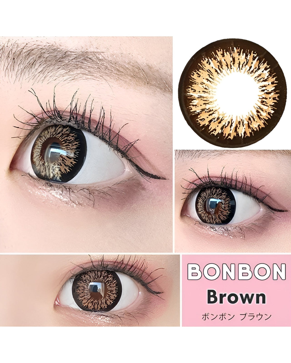ボンボン [BonBon] DIA15.0mm 最長1年【2枚(1箱1枚ずつ)】 ブラウン 2枚目
