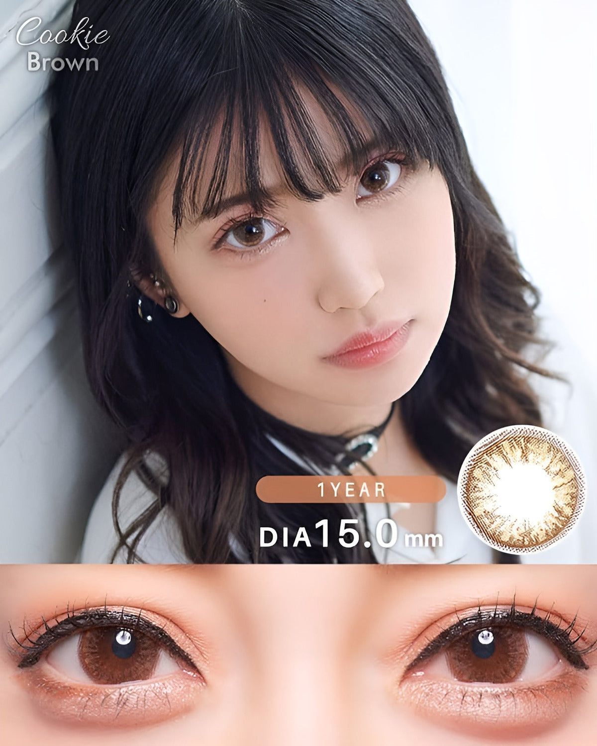 クッキー [Cookie] DIA15.0mm 最長1年【2枚(1箱1枚ずつ)】 ブラウン 1枚目