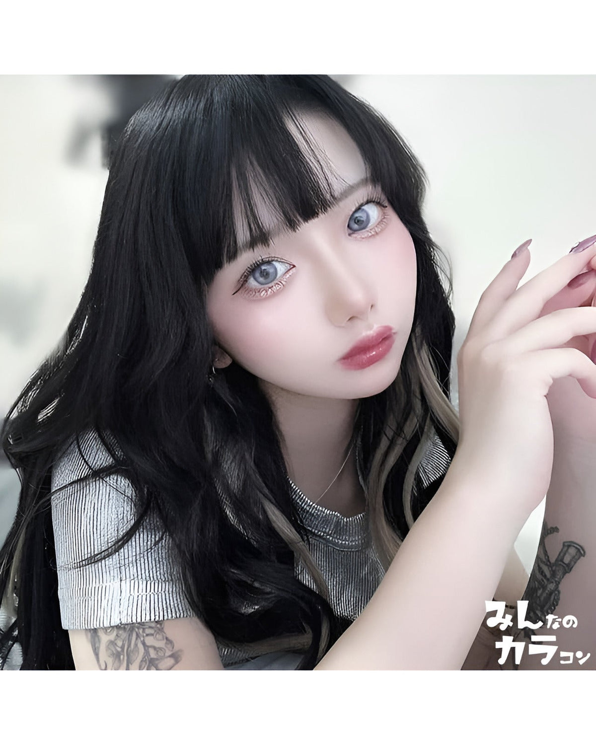 ミスティア [Mistia] DIA14.2mm 最長1年【2枚(1箱1枚ずつ)】 アイリスグレー 9枚目