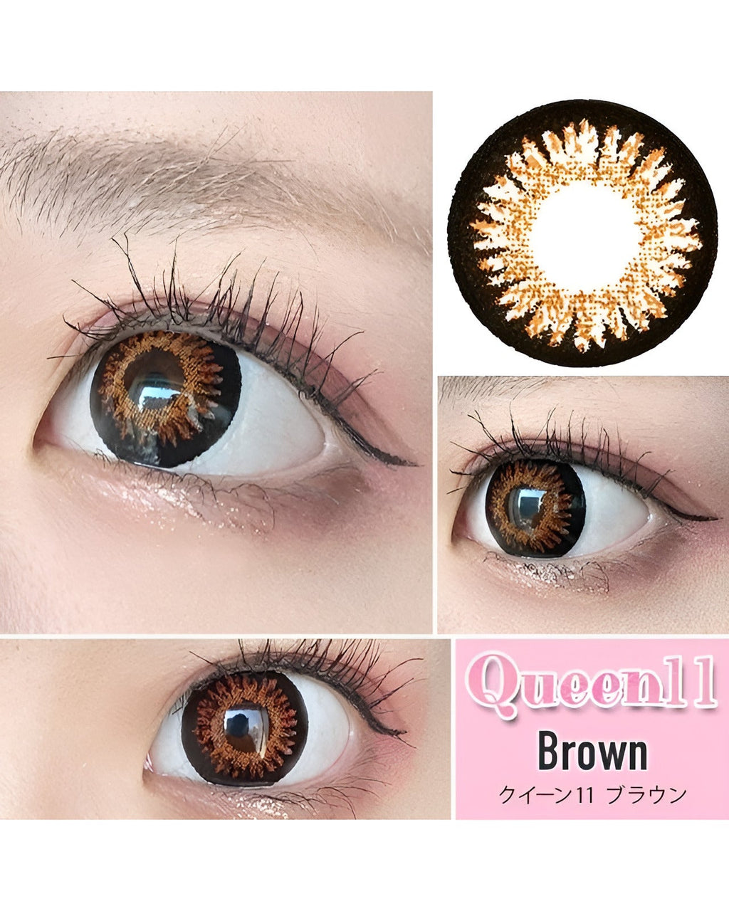 クイーン11 [Queen11] DIA15.0mm 最長1年【2枚(1箱1枚ずつ)】 ブラウン 3枚目