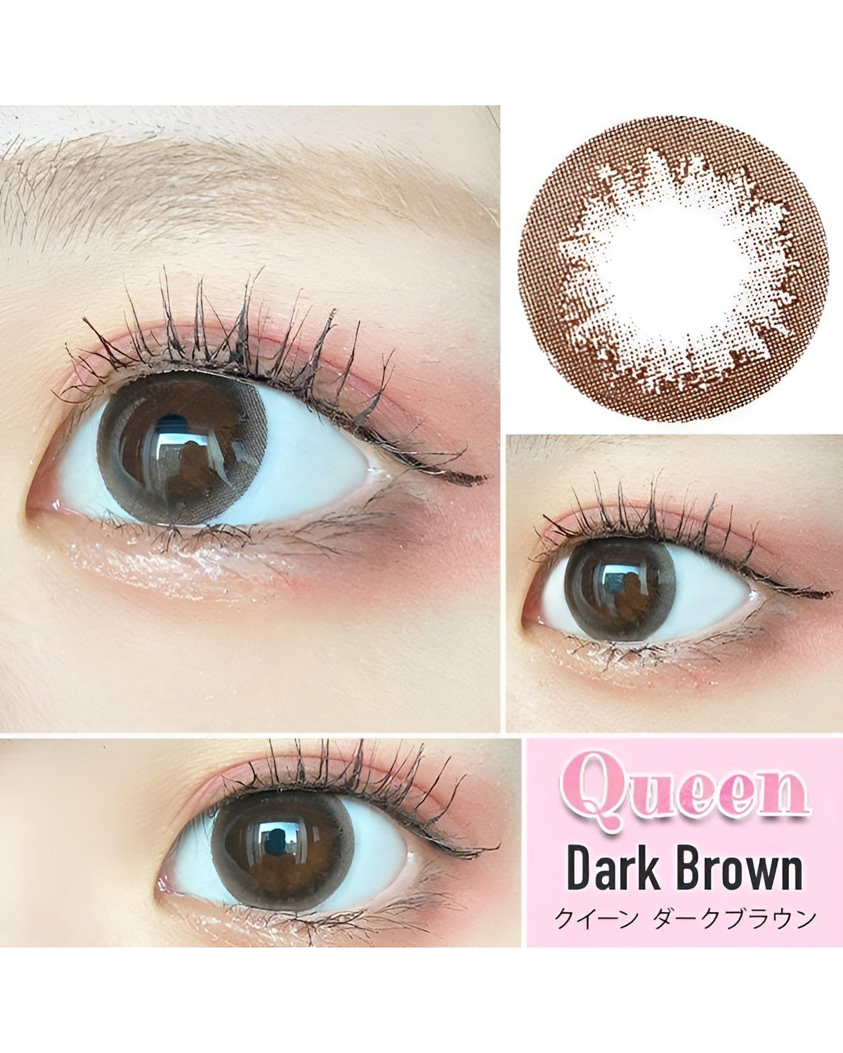 クイーン [Queen] DIA14.2～5mm 最長1年【2枚(1箱1枚ずつ)】 ダークブラウン 2枚目
